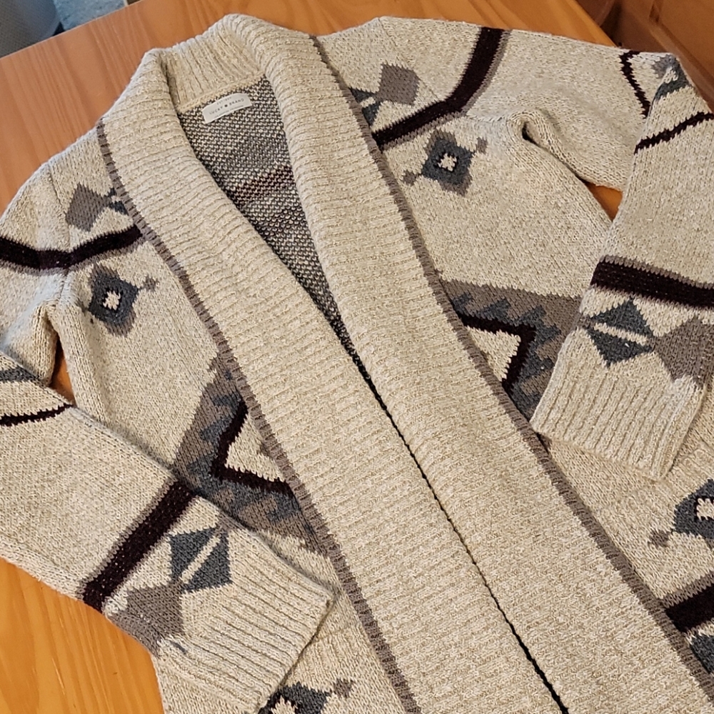 Lucky Brand Long Cardigan Aztec Sweater